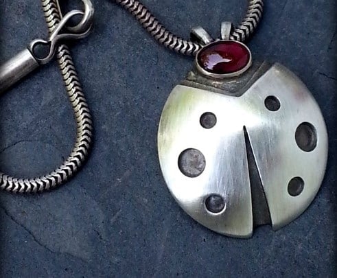 ladybird neklace amulet