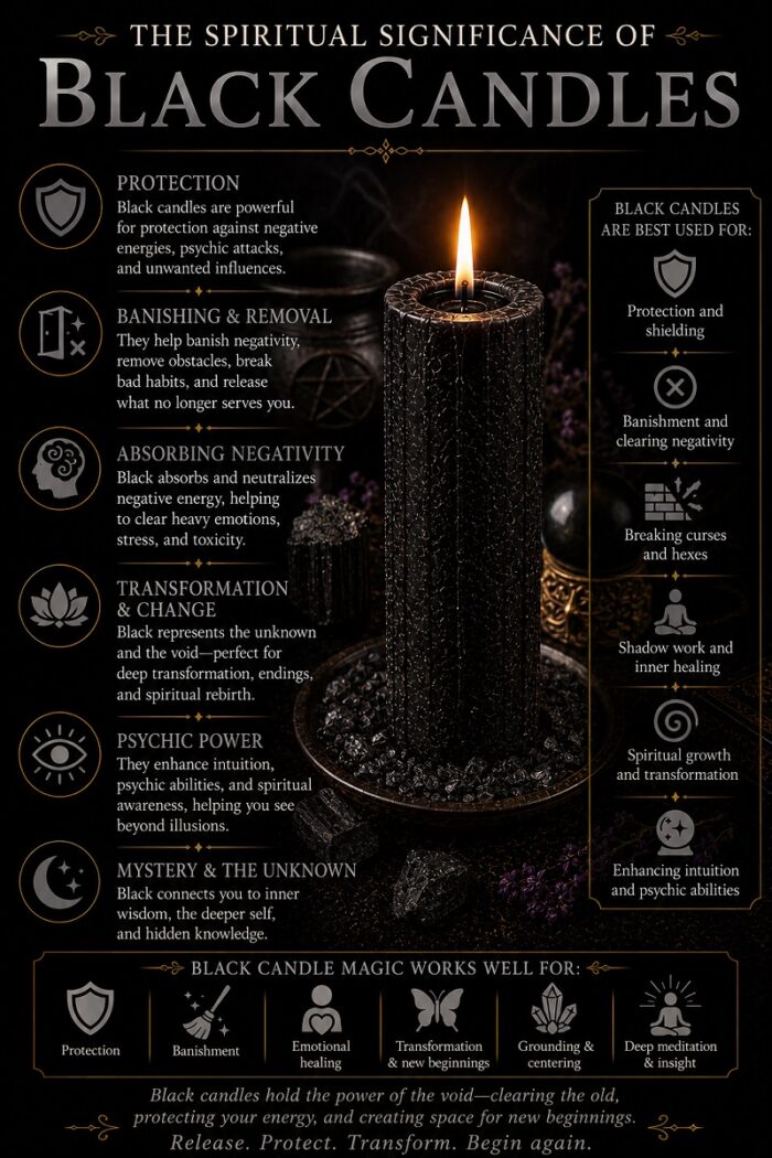 El significado espiritual de las velas negras (imagen adicional)