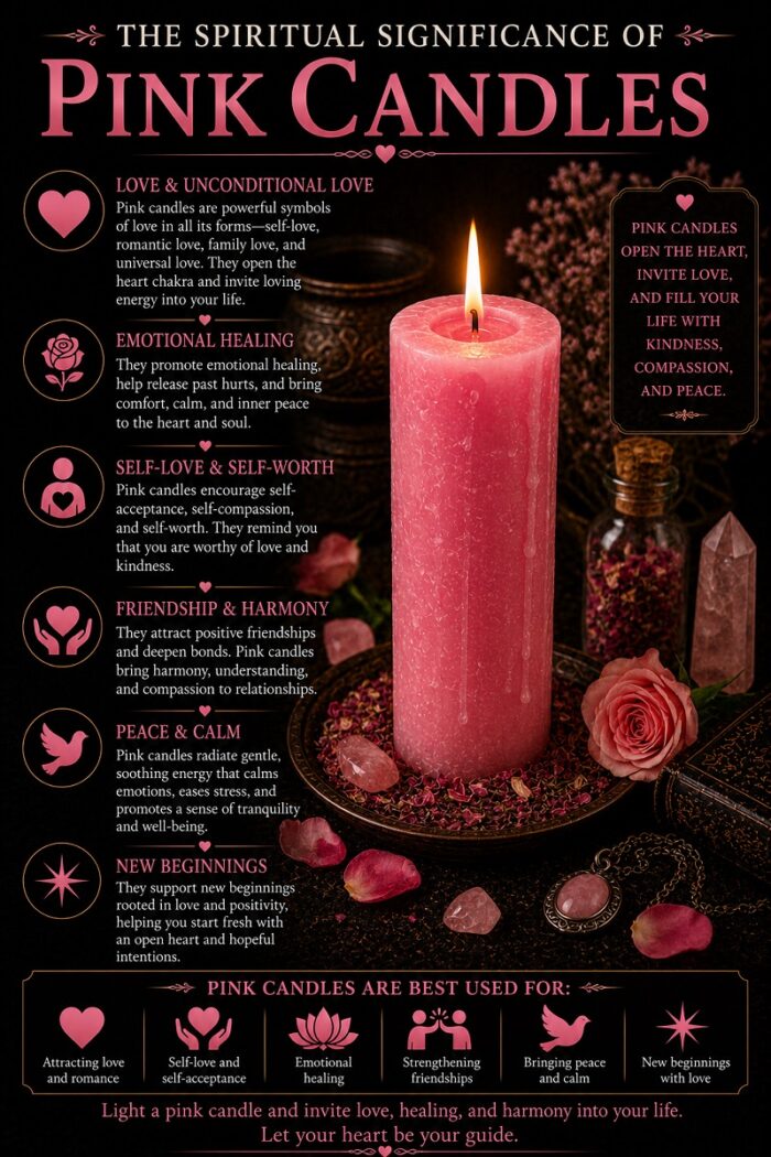 El significado espiritual de las velas rosas (imagen adicional)
