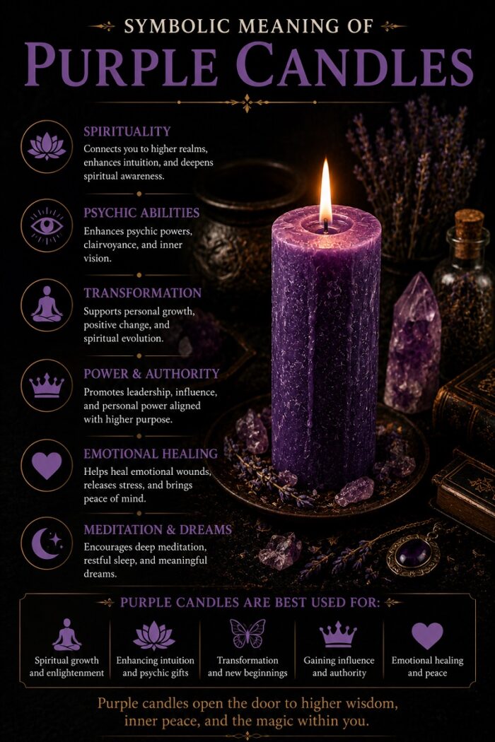 Significado simbólico de las velas moradas: imagen adicional