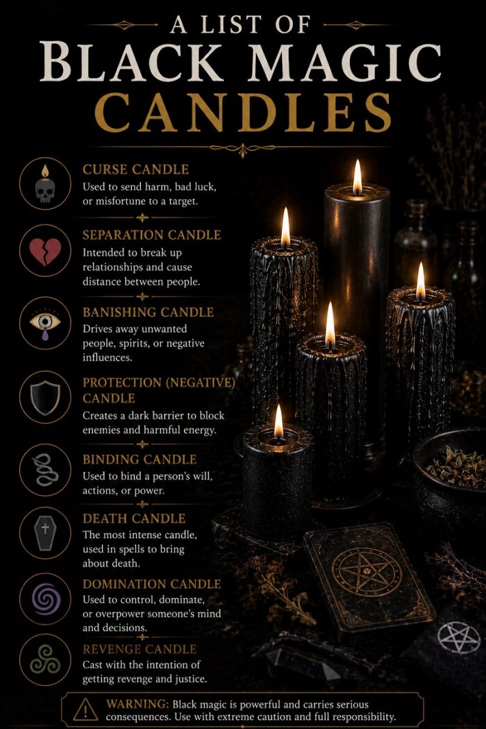 A list of Black Magic candles additional image