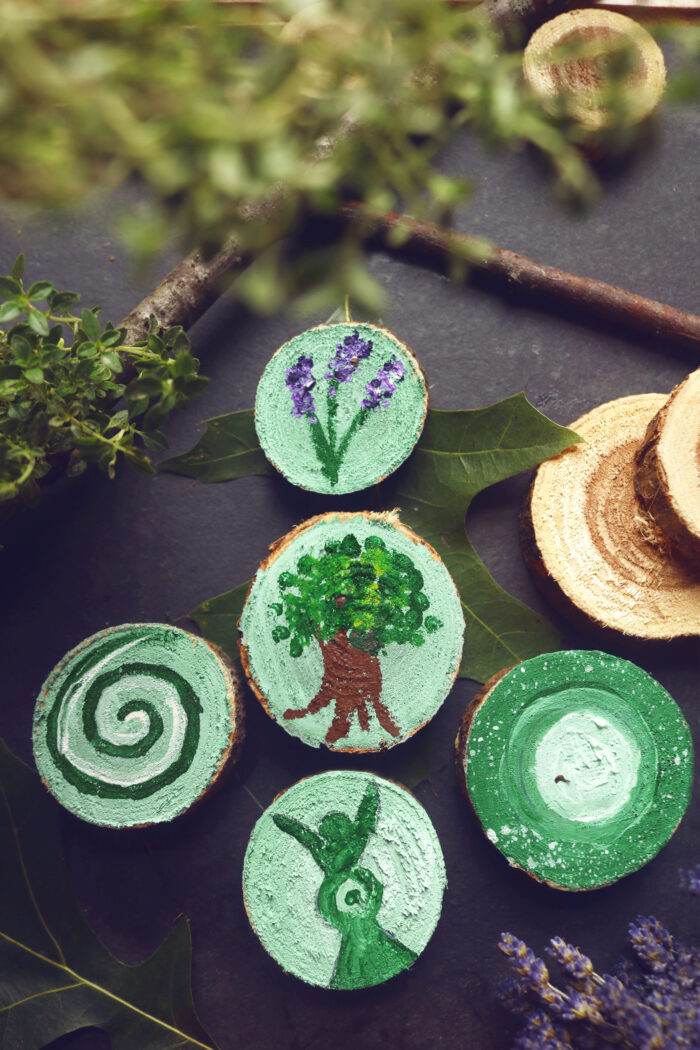 DIY Green Witch's Rune Set