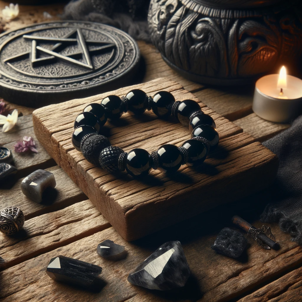pulsera de cristal de obsidiana negra imagen destacada por tina caro magickal spot