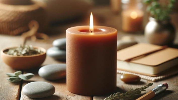 Afirmaciones para una vela marrón foto destacada por magickal spot