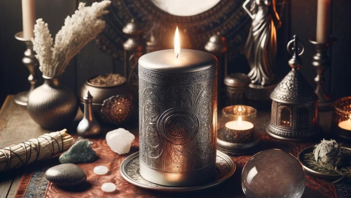 Afirmaciones para una vela de plata foto destacada por magickal spot