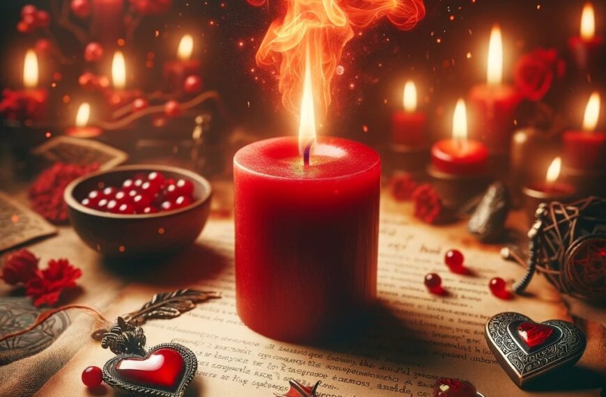 Interpretar el significado de la llama de una vela roja por tina caro magickal spot