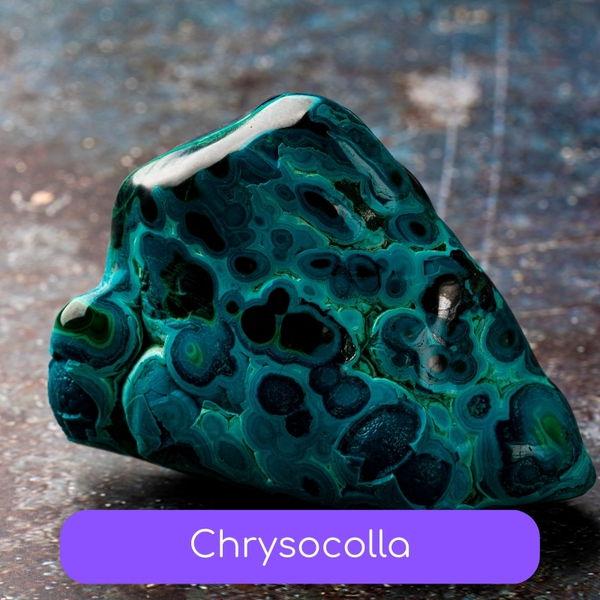 Chrysocolla gemstone example