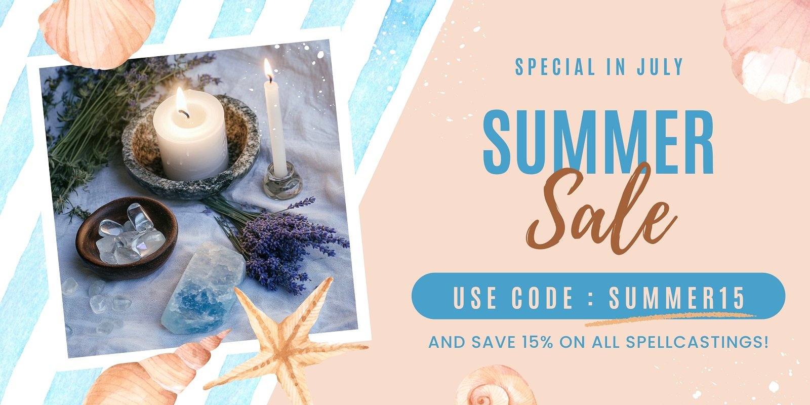 summer sale july 2025 on magickal spot spellcasting services