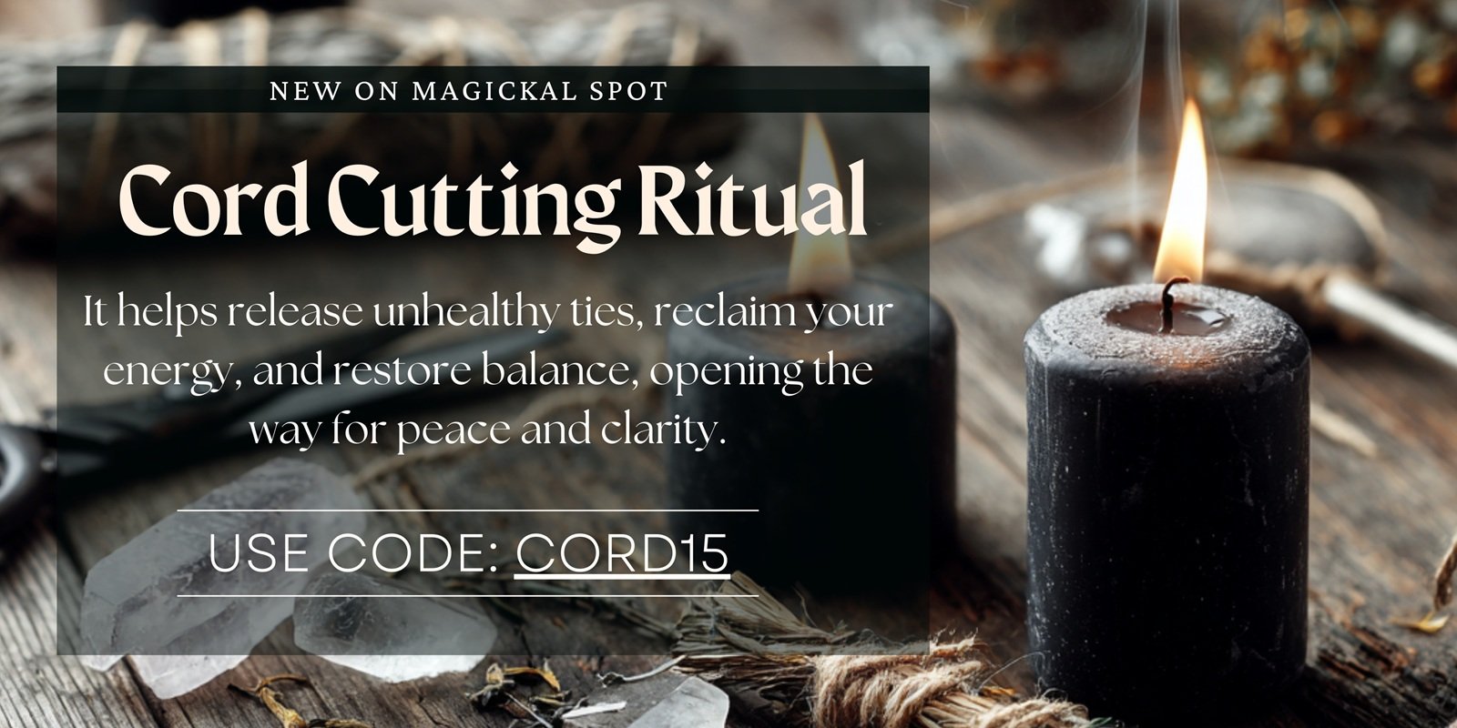 Cord cutting ritual banner on shop page special in september 2025 v2