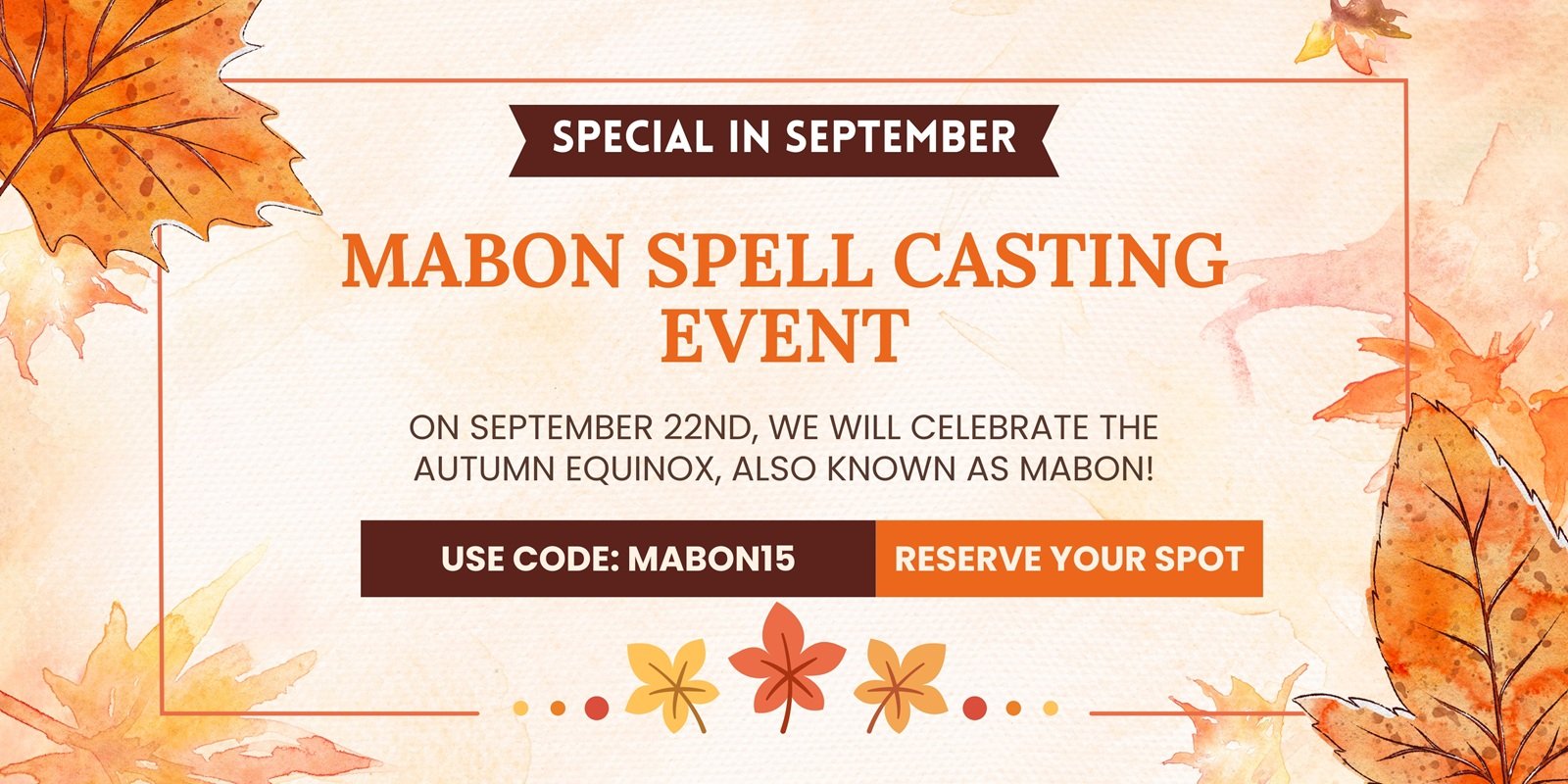 mabon spellcasting event shop banner september 22 2025 service on magickal spot